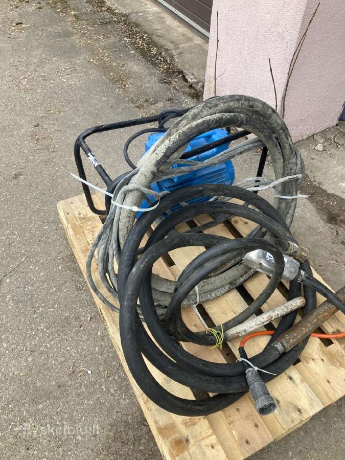 Betono vibratorių komplektas
