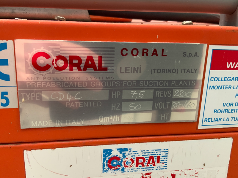Coral CD4C Filter extraction system