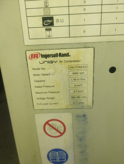 Sraigtinis kompresorius Ingersoll-rand UNI-11TAS-9-H